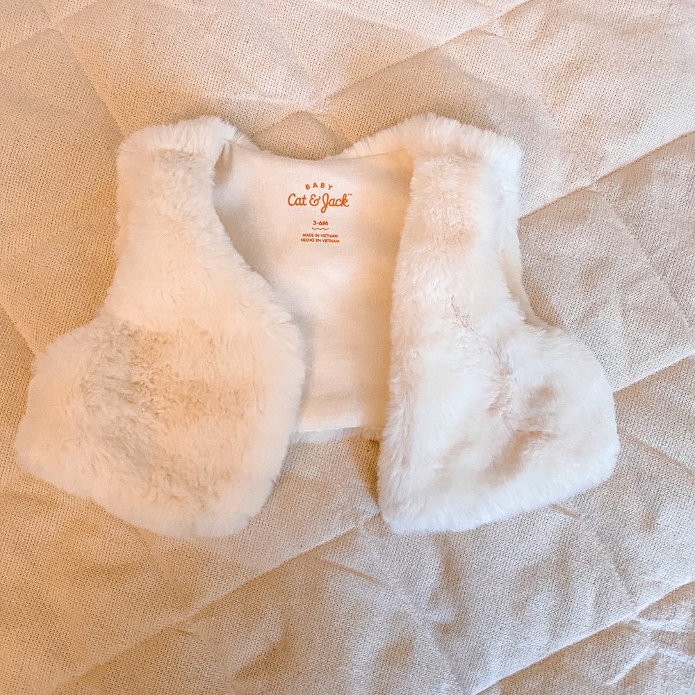 3-6 months Cat & Jack Fur Vest